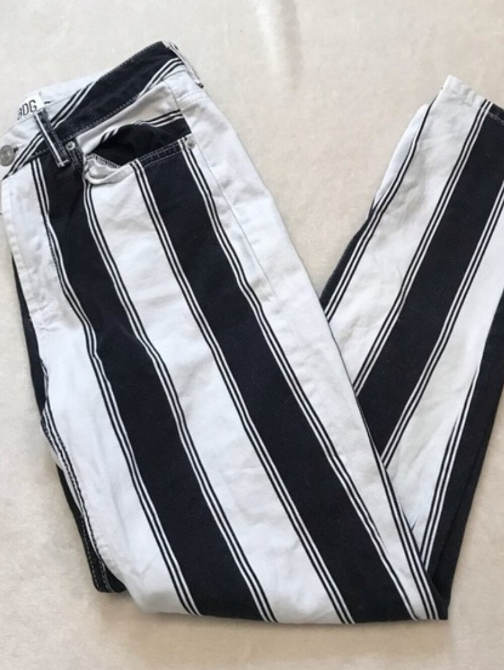 BDG Striped Navy & White Women’s Jeans
